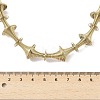 304 Stainless Steel Irregular Twisted Chain Spiral Bib Necklaces for Women NJEW-B127-01G-01-3
