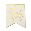 100Pcs Hot Stamping Thank You Paper Gift Tags CDIS-A007-01A-1