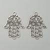 Tibetan Style Big Pendants TIBEP-WH0001-02AS-2