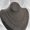 Brass Double Layer Necklaces NJEW-D302-51P-1