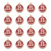 Golden Plated Alloy Enamel Charms X-ENAM-S118-08B-2