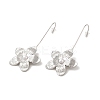 304 Stainlee Steel with Plastic Pearl Dangle Earring EJEW-Z045-06P-1