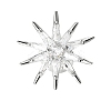Brass Clear Cubic Zirconia Star Brooch PW-WGA8B06-01-1