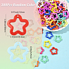 100Pcs Opaque Acrylic Pendants MACR-SP0001-92-2