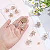 10Pcs Alloy Rhinestone Lapel Pin Backs for Backpack Clothes JEWB-HY0001-63LG-3