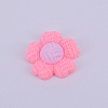 Opaque Frosted Resin Cabochon RESI-WH0009-30-1