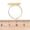 Ocean Brass Cuff Open Rings RJEW-Z129-01G-04-5