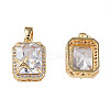 Brass Inlaid Cubic Zirconia Charms KK-N233-248B-1