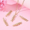 SHEGRACE Brass Micro Pave Cubic Zirconia Pendants XGRQ3D693-493G-5