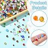 1000Pcs 3 Styles Glass Rondelle Beads GLAA-CJC0009-09C-3