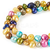 1 Strand Dyed Natural Cultured Freshwater Pearl Beads Strands PEAR-TA0001-16-1