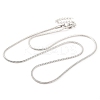 201 Stainless Steel Round Snake Chain Necklaces for Women LS-NJEW-G140-06C-P-1-1