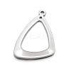 Tarnish Resistant Triangle Ring 304 Stainless Steel Pendants STAS-N073-20-2
