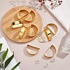 D-shaped Iron Napkin Rings AJEW-FG0001-64-3