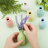  6Pcs 6 Colors Mini Ceramic Floral Vases for Home Decor BOTT-NB0001-04-3