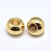 Brass Flat Round Spacer Beads X-KK-M085-18G-NR-2