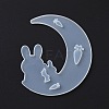 DIY Animal on the Crescent Moon Big Pendant Silhouette Silicone Molds LS-DIY-F125-02-3