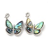 Brass Micro Pave Clear Cubic Zirconia Pendants KK-L211-020P-03-1