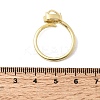 Brass Micro Pave Cubic Zirconia Cuff Open Rings for Women RJEW-L343-01G-02-5