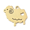 Animal Theme 304 Stainless Steel Pendants LS-STAS-D213-02A-G-1