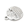 Alloy Crystal Rhinestone Pendants ALRI-C007-63P-4