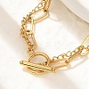 304 Stainless Steel Multi-strand Bracelets BJEW-U023-05G-2