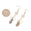 Natural Quartz Crystal Dangle Earrings EJEW-JE06409-3