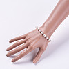 Glass Pearl Beads Stretch Bracelets BJEW-JB04758-5