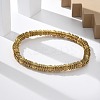 304 Stainless Steel Stretch Bangles for Women BJEW-P315-02B-G-2