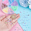 7 Sets 7 Colors Transparent Colours Luster & Rainbow Glass Seed Beads GLAA-PH0003-80-5
