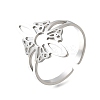 304 Stainless Steel Adjustable Cuff Rings RJEW-S628-03P-2