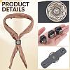 6Pcs PU Leather with Alloy Scarf Clips FIND-CL0001-84B-6