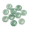 Natural Green Aventurine China Safety Buckle Pendants LS-G-B052-03-1