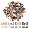 320Pcs 8 Colors Tibetan Style Wavy Spacer Beads TIBEP-PH0001-45-1