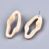 Opaque Resin Stud Earrings X-EJEW-T012-05-A02-3
