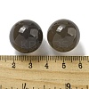 Natural Grey Agate Round Ball Figurines Statues for Home Office Desktop Decoration G-P532-02A-10-3