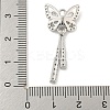Brass Micro Pave Clear Cubic Zirconia Pendants KK-Z057-06P-3