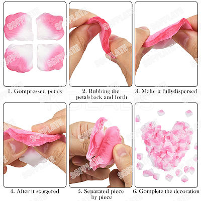100G Satin Artificial Rose Petals DIY-SP0005-68C-1