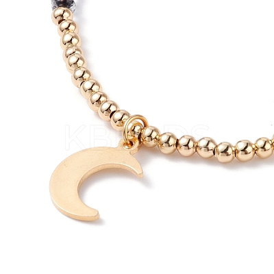 Star & Moon Pendant Necklaces Set for Teen Girl Women NJEW-JN03738-01-1