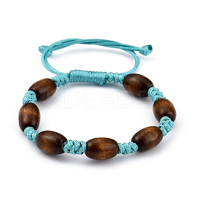 Adjustable Korean Waxed Polyester Cord Kid Braided Beads Bracelets BJEW-JB05437-05-1