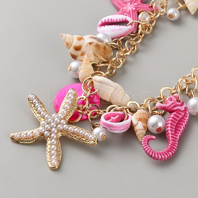 Alloy Pendant Necklaces NJEW-WH0028-07G-03-1