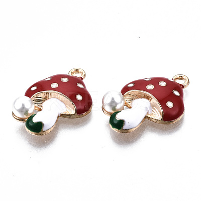 Eco-Friendly Alloy Enamel Pendants X-ENAM-Q437-045-NR-1