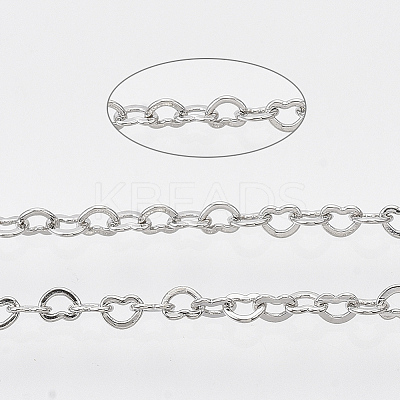 Soldered Brass Heart Chains CHC-T008-03P-1