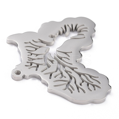 Tarnish Resistant 304 Stainless Steel Pendants STAS-P281-01P-1
