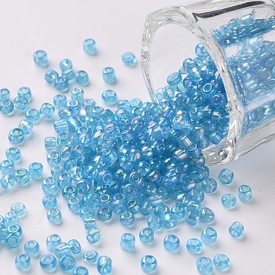 8/0 Round Glass Seed Beads SEED-US0003-3mm-163-1