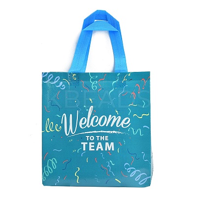 Printed Non-Woven Reusable Folding Wine Bottle Gift Bags with Handle LS-ABAG-C012-04B-1