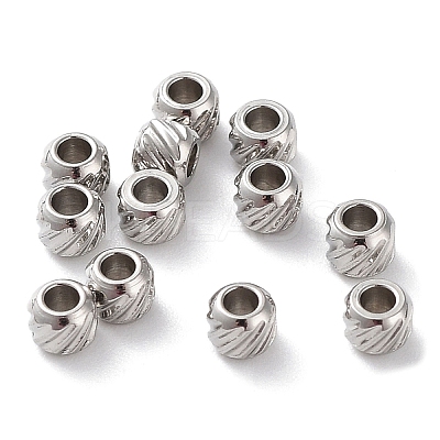 Non-Tarnish 201 Stainless Steel Spacer Beads X-STAS-K259-14C-P-1