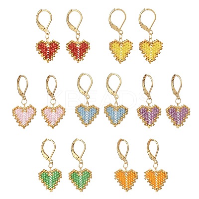 304 Stainless Steel Leverback Earrings for Women EJEW-MZ00408-1