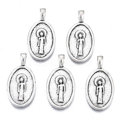 Tibetan Style Alloy Pendants PALLOY-Q441-048-RS-1