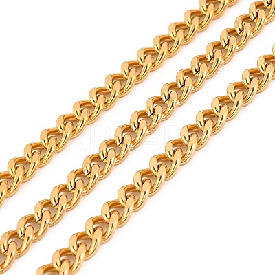 PVD Vacuum Plating 304 Stainless Steel Cuban Link Chains CHS-K016-03C-G-1